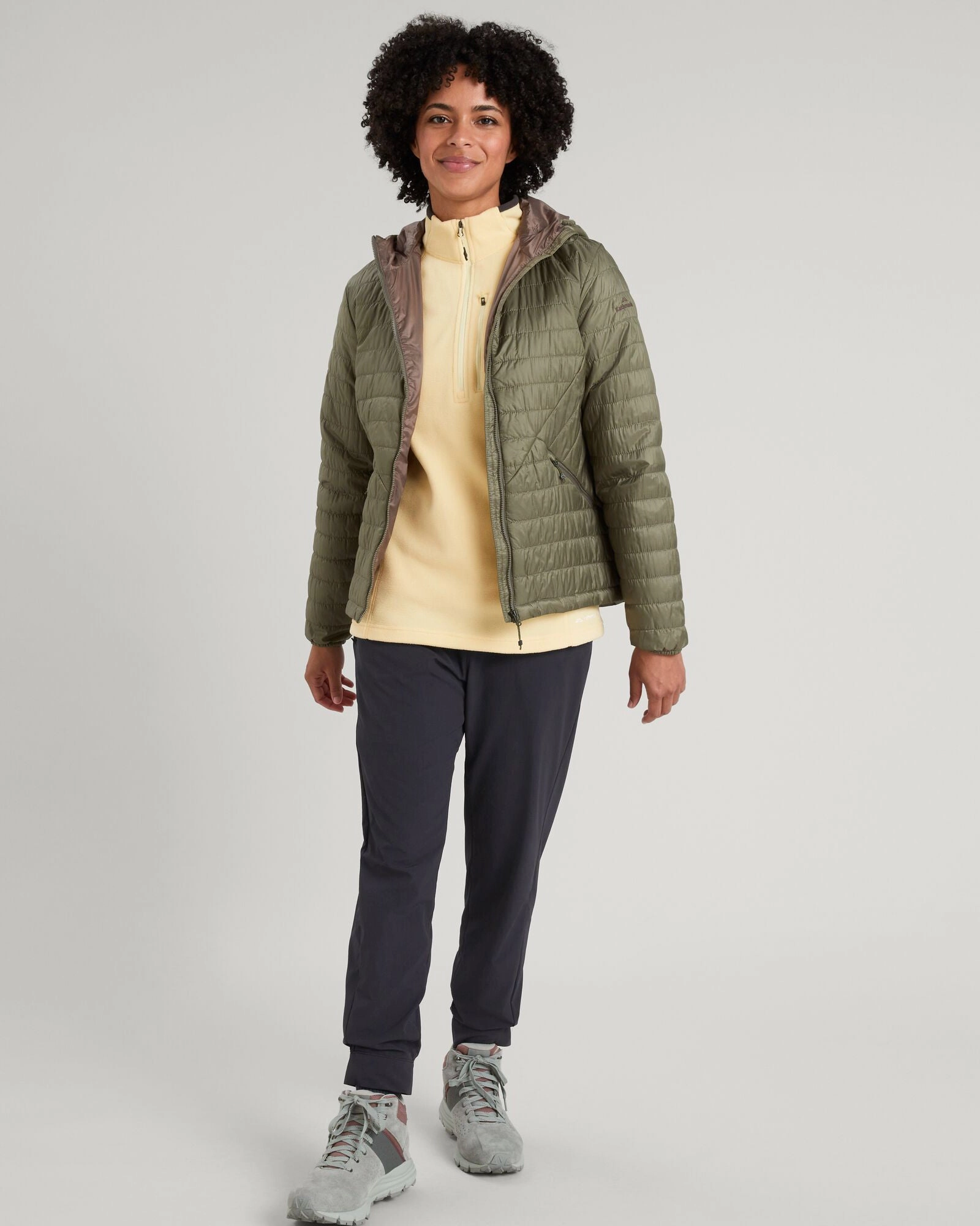 Heli R Women's novaLOFT Hooded Jacket - Beech Abrasion Resistant Shell Adaptive Layering System