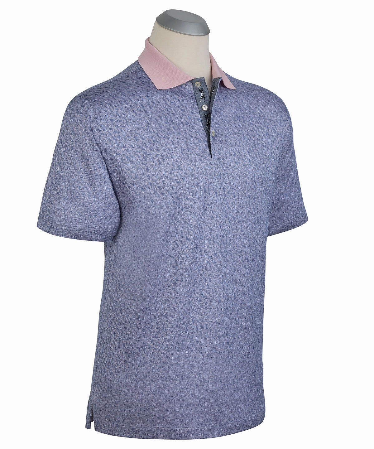 PreShrunk Cotton Blend Heritage Italian Cotton Jacquard Polo Shirt