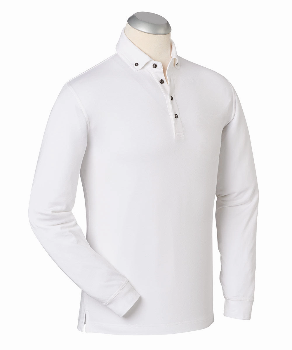 eFX Performance Cotton Solid Long Sleeve Polo Shirt Unisex wear