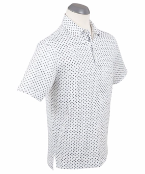 Performance Golf Cart Print Polo Easy Fashion