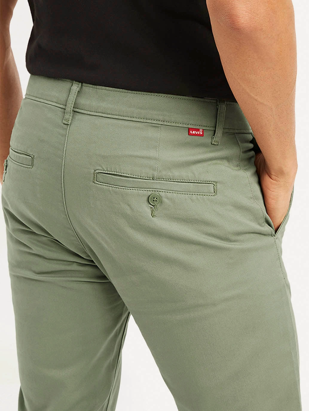 Trendy Look Durable Fit Men's Olive Slim Fit Trousers