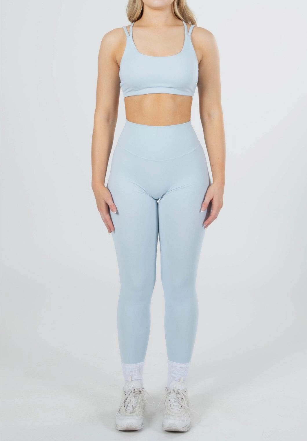 RecStretch Original Sculptseam? Plus Legging Hydrangea Functional Comfort Wear Petite Size Rib Knit