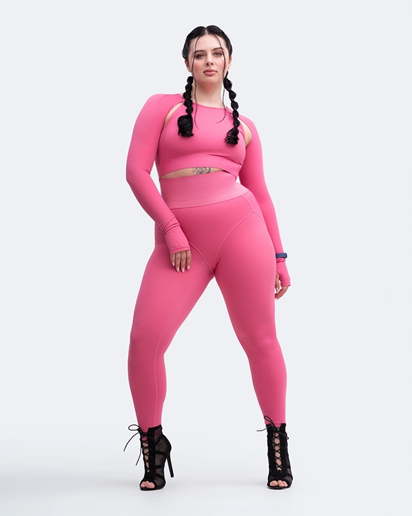 High-Rise Leggings Temperature Regulating Fabric Petite Size Four Way