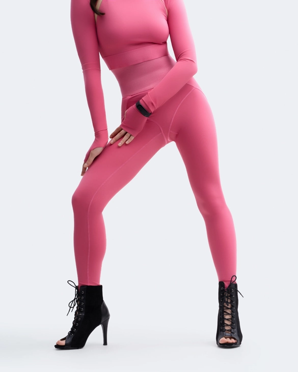 For Teens Breathable Fabric Cool Look High-Rise Leggings
