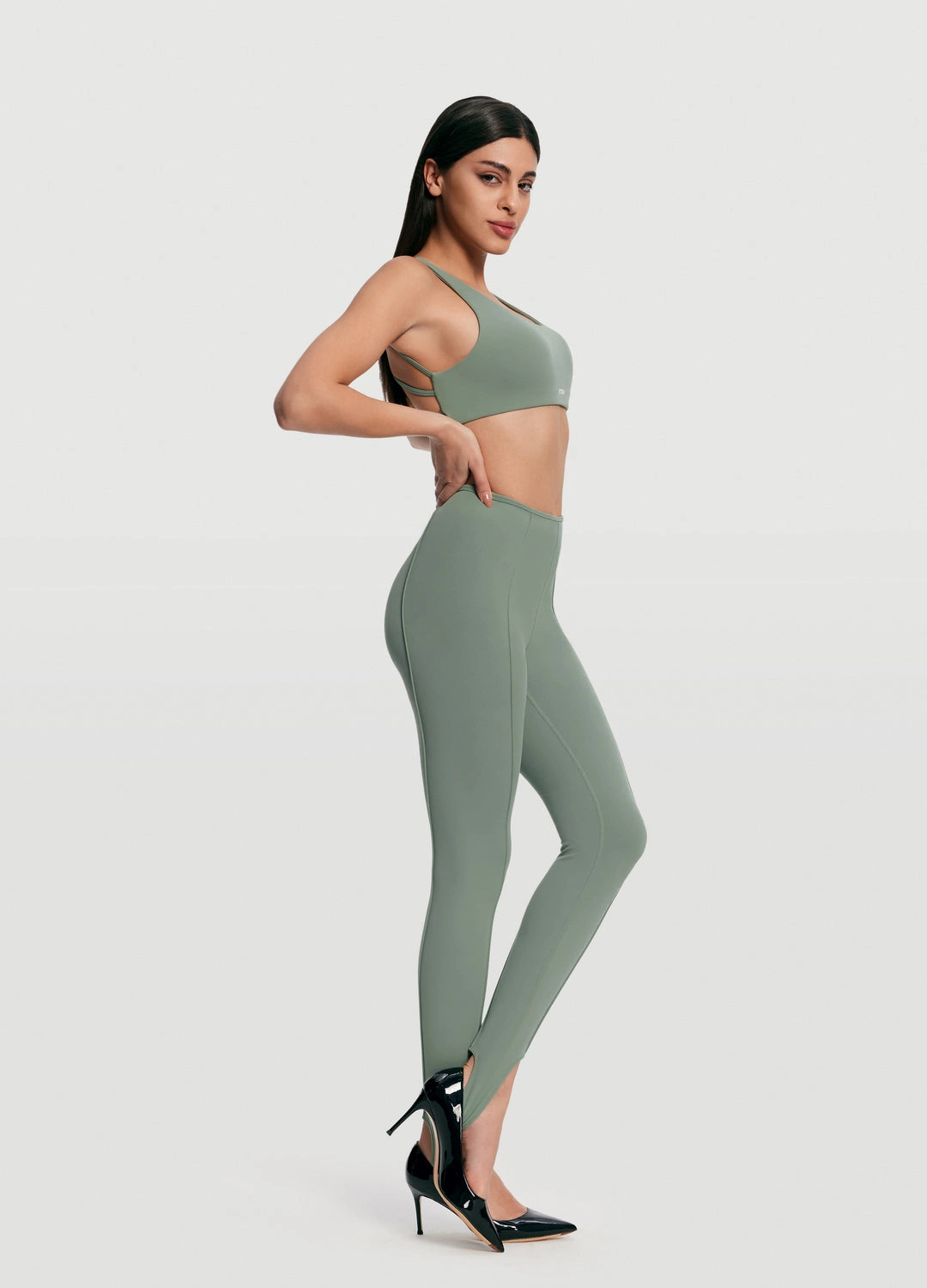 Ultra Light Casual Wearer Crisp Look High-Rise Stirrup Leggings