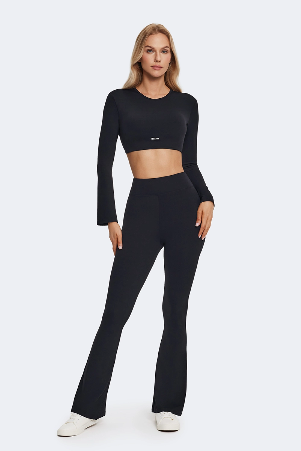 Light and Breathable High-Waisted Flared Leggings