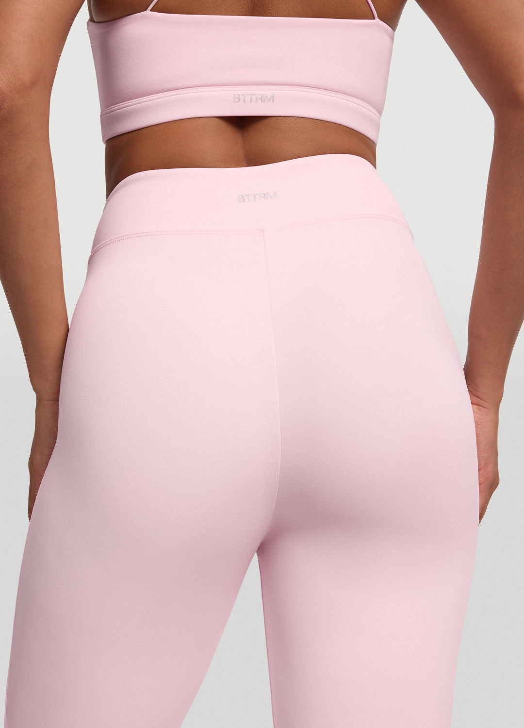 High-Waisted Flared Leggings Subtle Detail