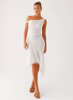 Sophisticated and Relaxed Huntah Midi Dress - Ivory
