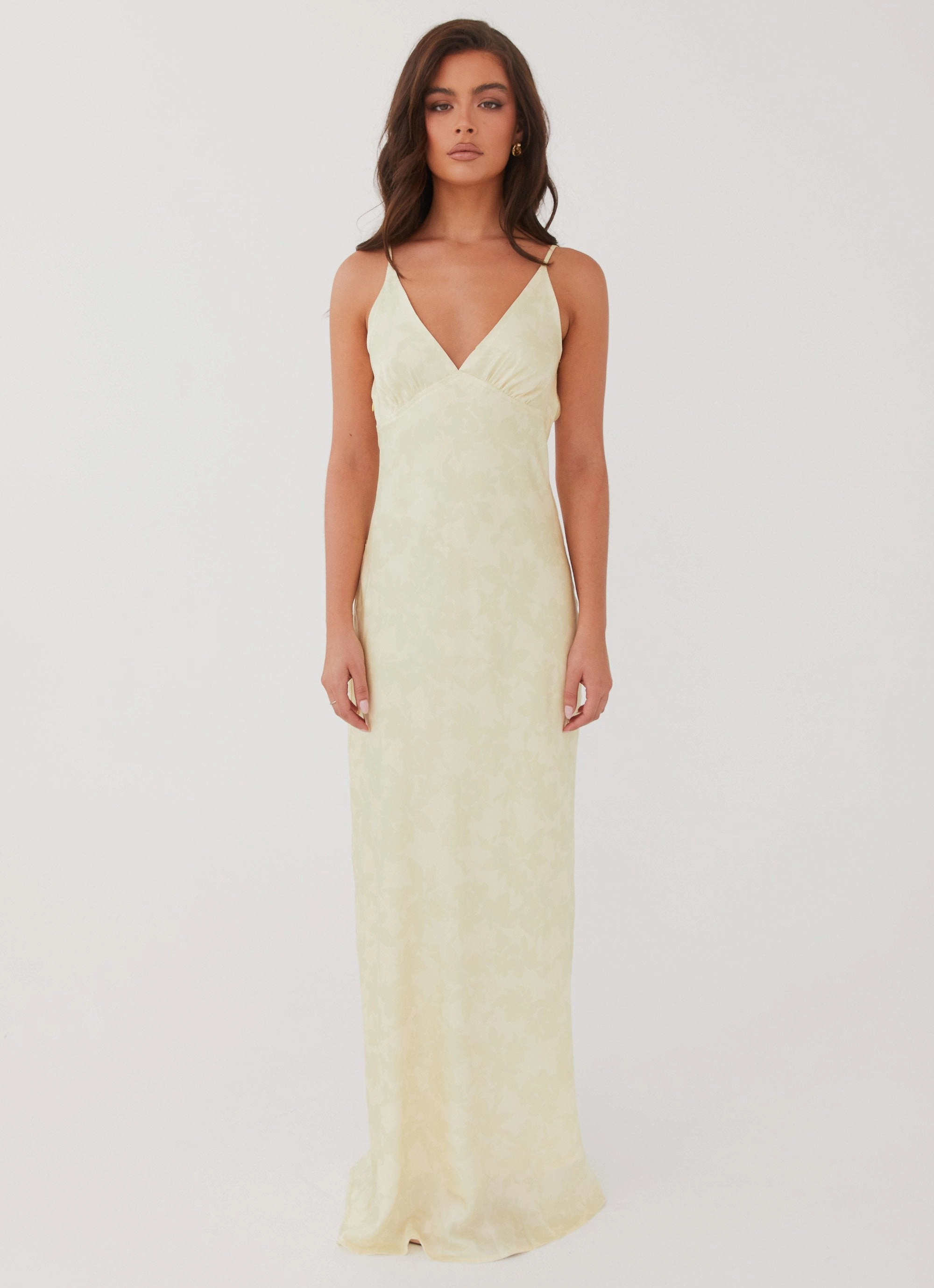 Sorrento Sun Maxi Dress - Yellow Floral Bride Friend