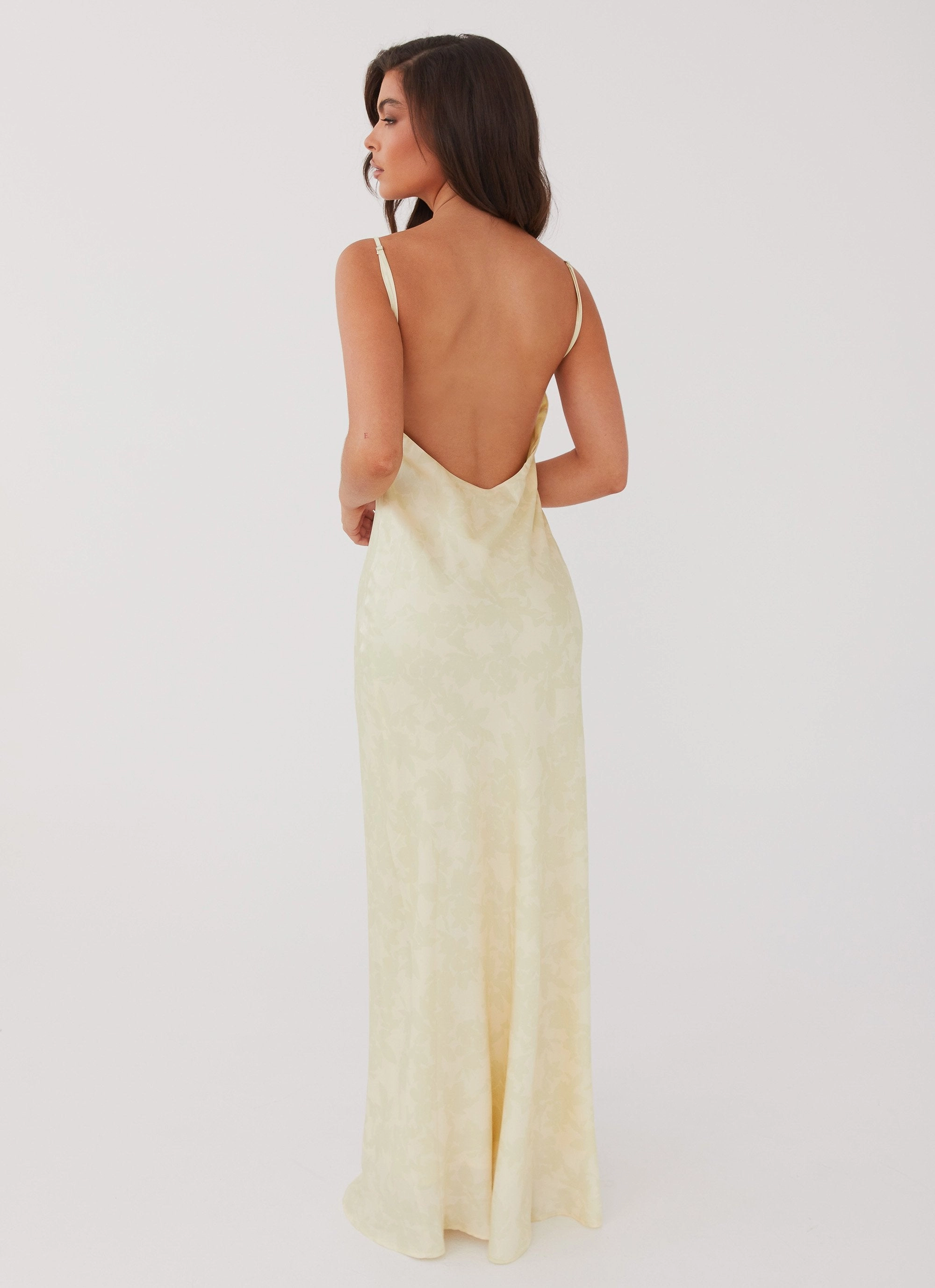 Sorrento Sun Maxi Dress - Yellow Floral Photo Glow Formal Setting