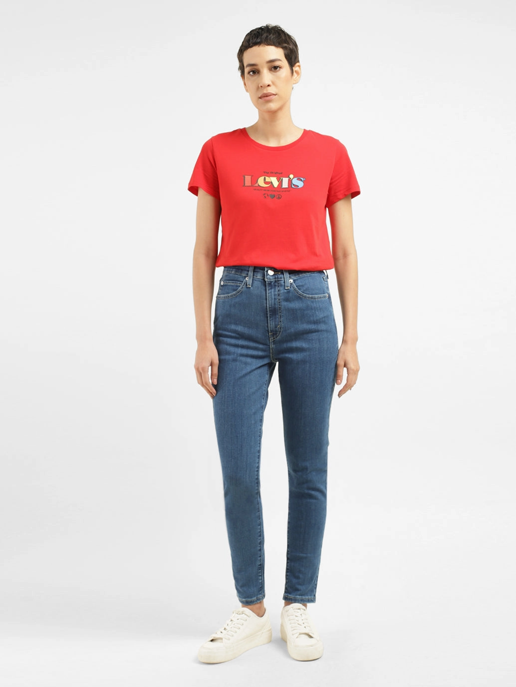 Women's Blue Skinny Fit High Rise Jeans Trendy Wear