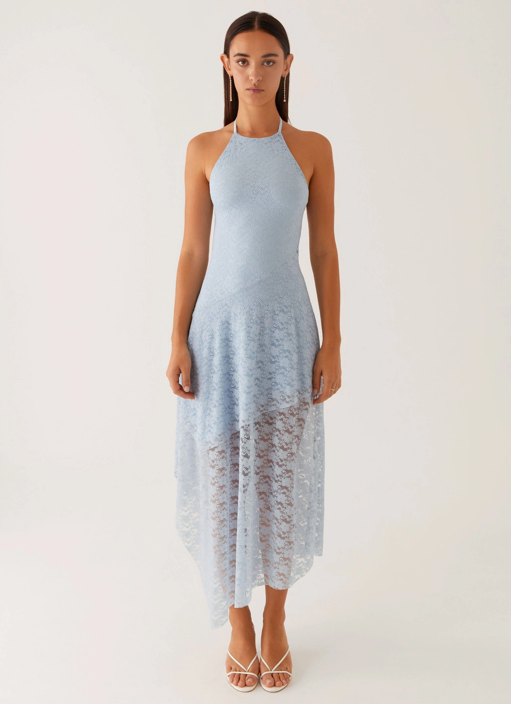 Summer Ease Weekend Favorite Lyndal Lace Midi Dress - Blue