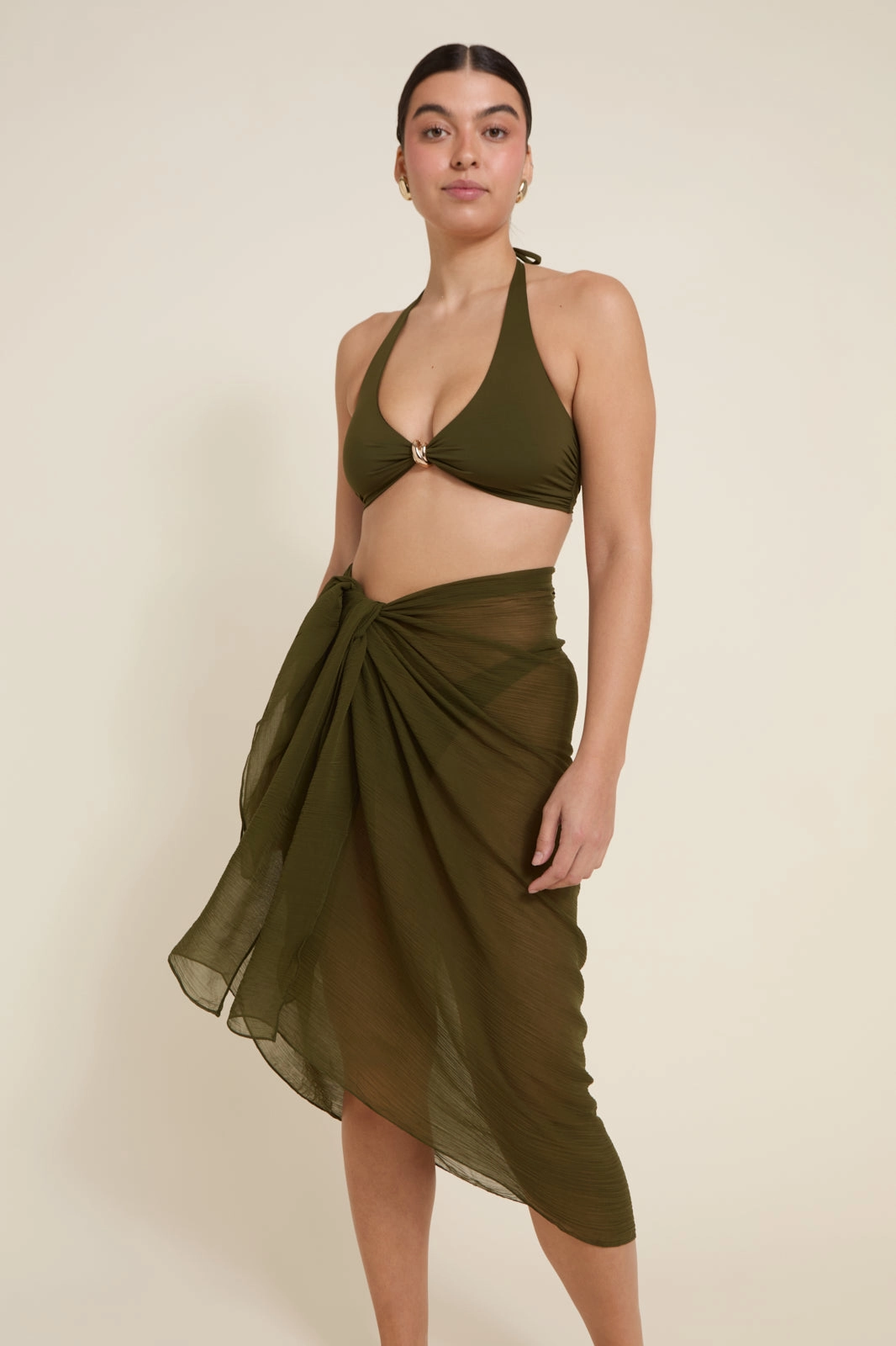 Ischia Top - Juniper Green (Soft Touch) vacation look Sun Protective Weave