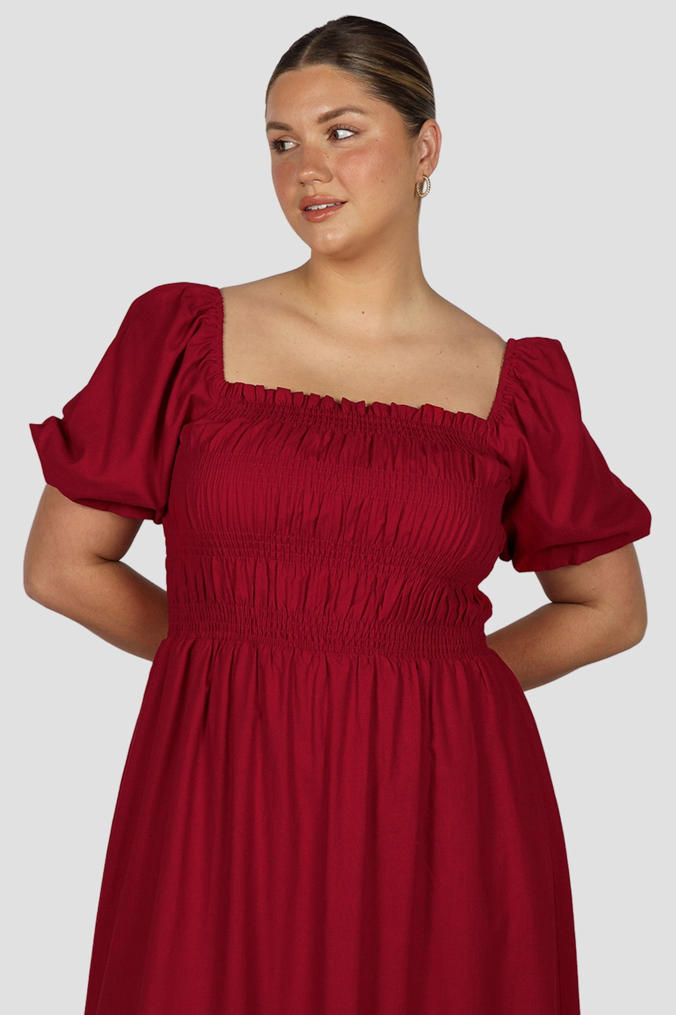 Lightweight-Layer ISMAE MAXI DRESS RED
