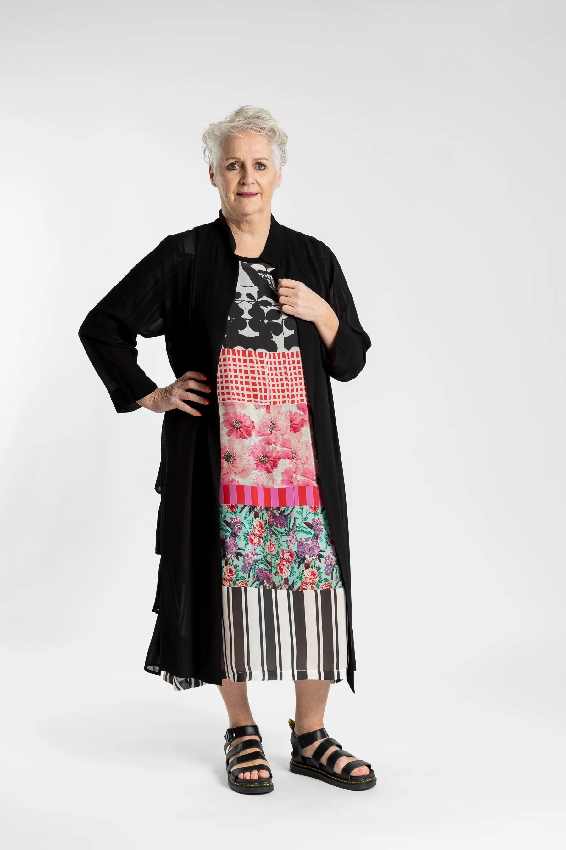 Jellicoe - JS24-26 Frilled Back Duster ScratchResistant Zippers Long Sleeves