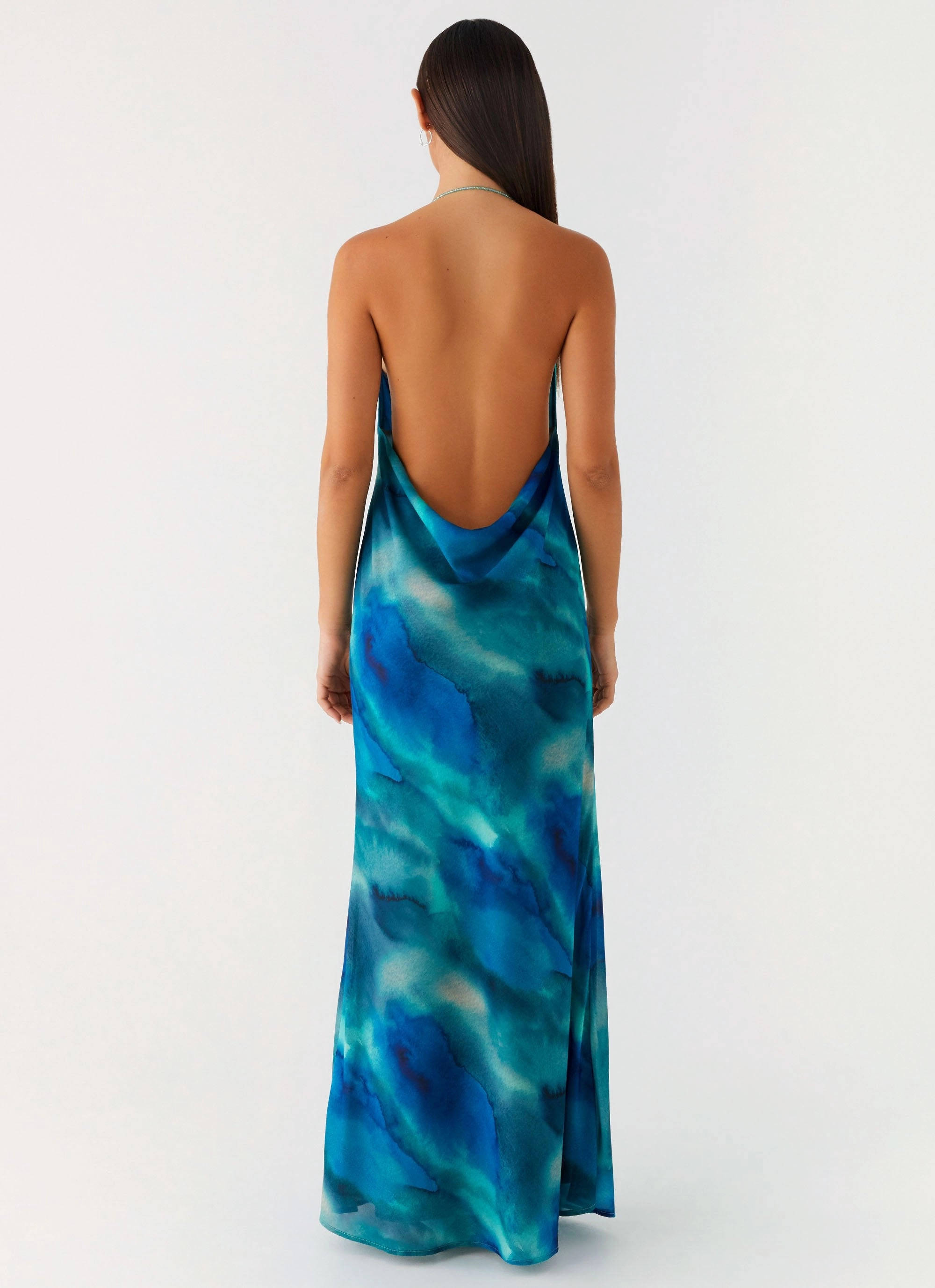 Versatile Wear Journey Maxi Dress - Blue Tie Dye