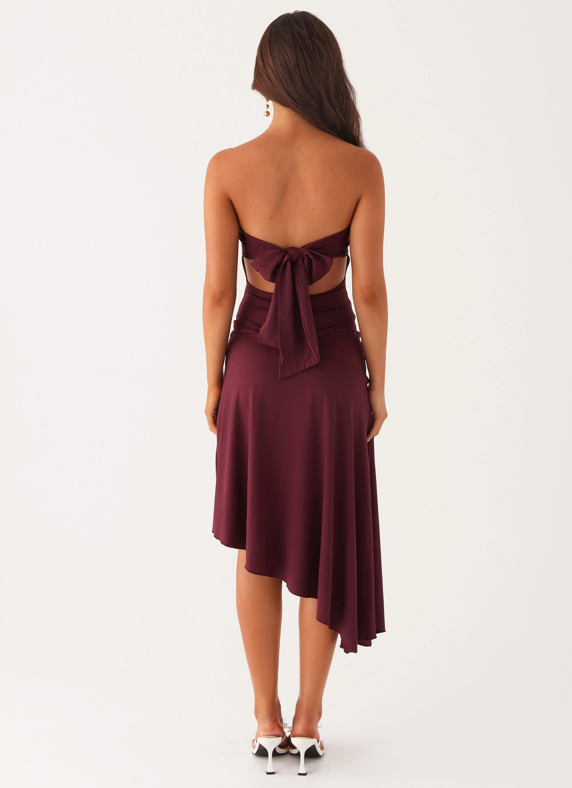 Versatile party outfit Gentle Stitch Juliana Midi Dress - Mulberry