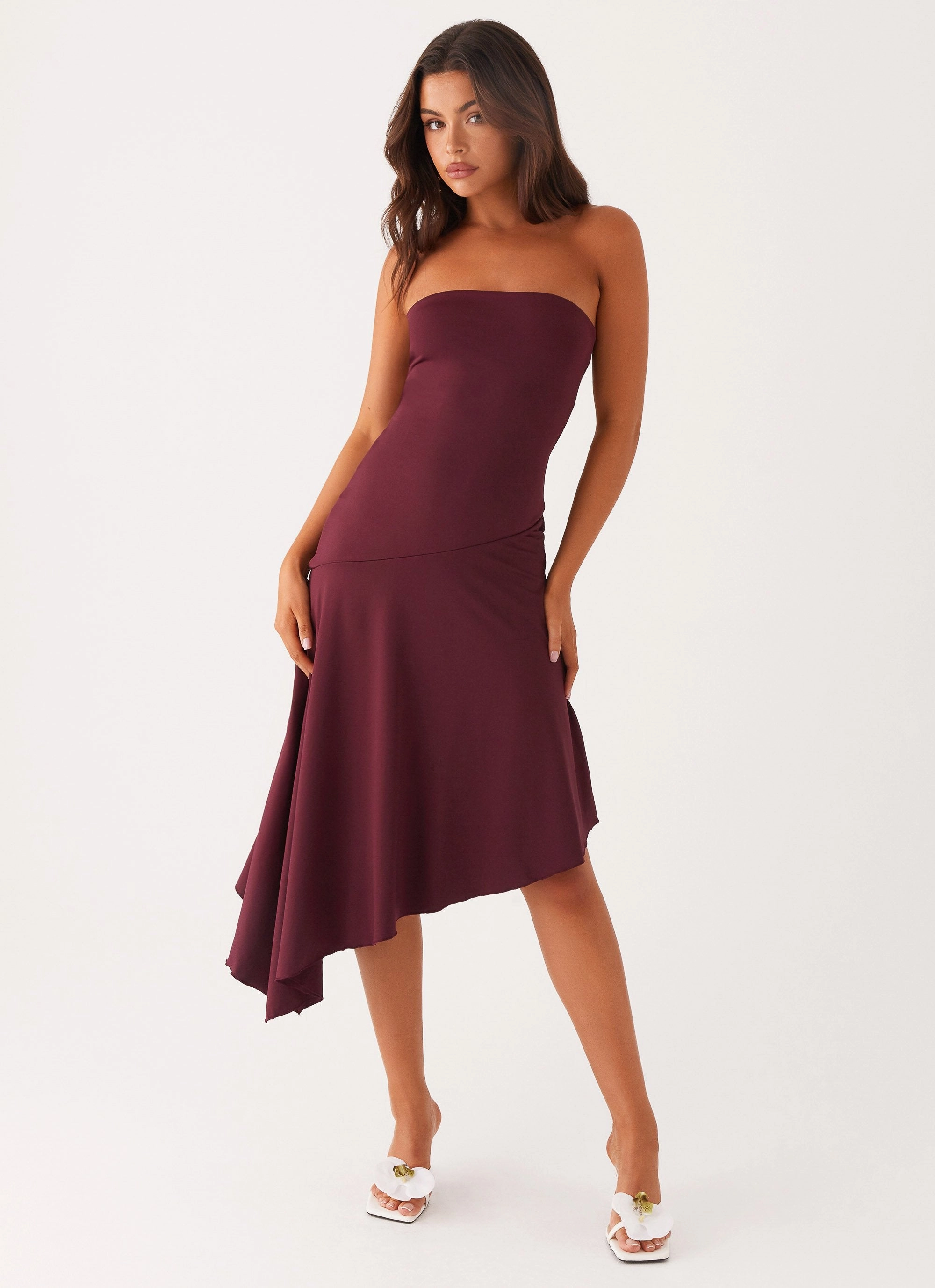 Soft and Smooth Juliana Midi Dress - Mulberry