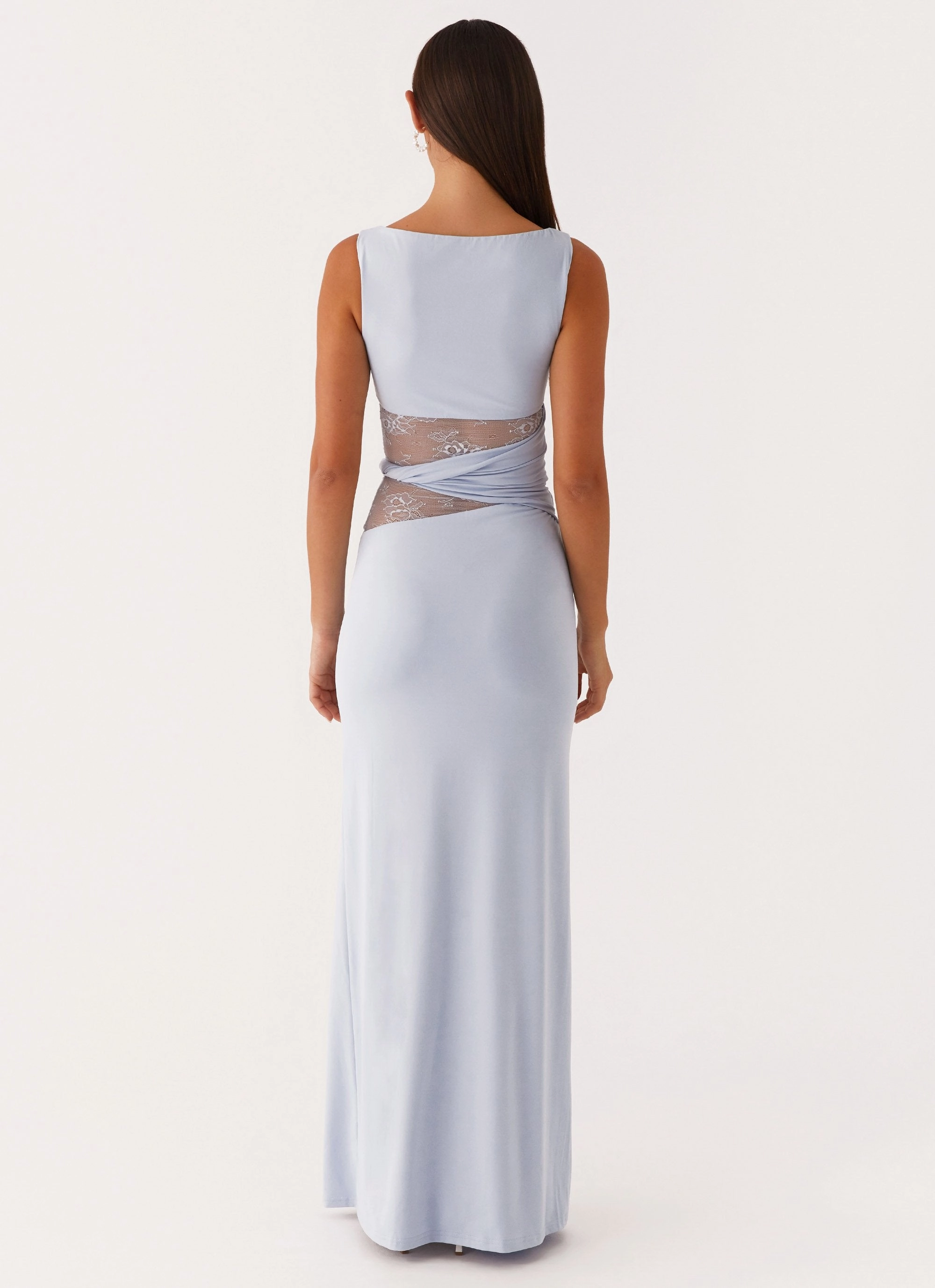 Karma Maxi Dress - Blue Texture Edge