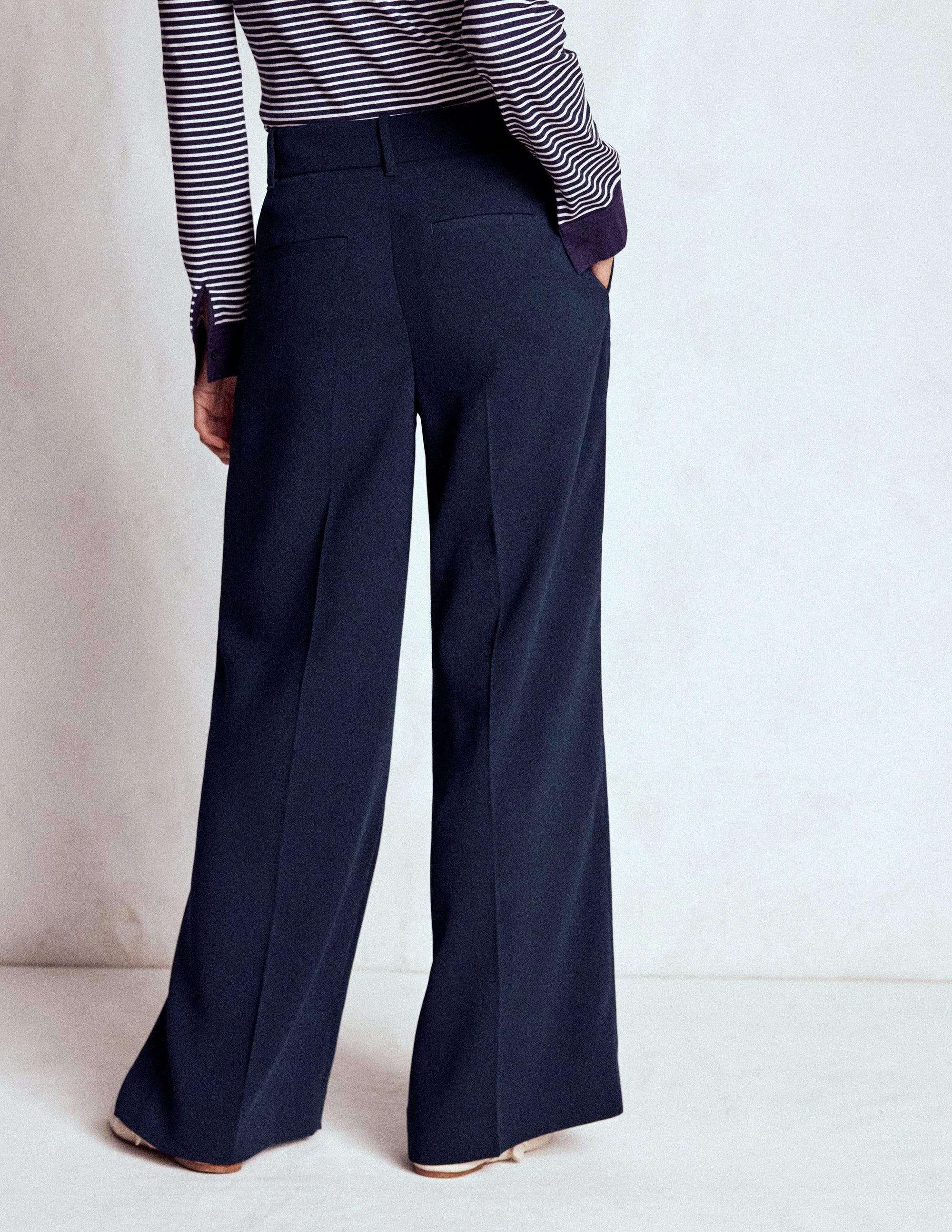 Kensington Tailored Trousers-Navy Secure Closures