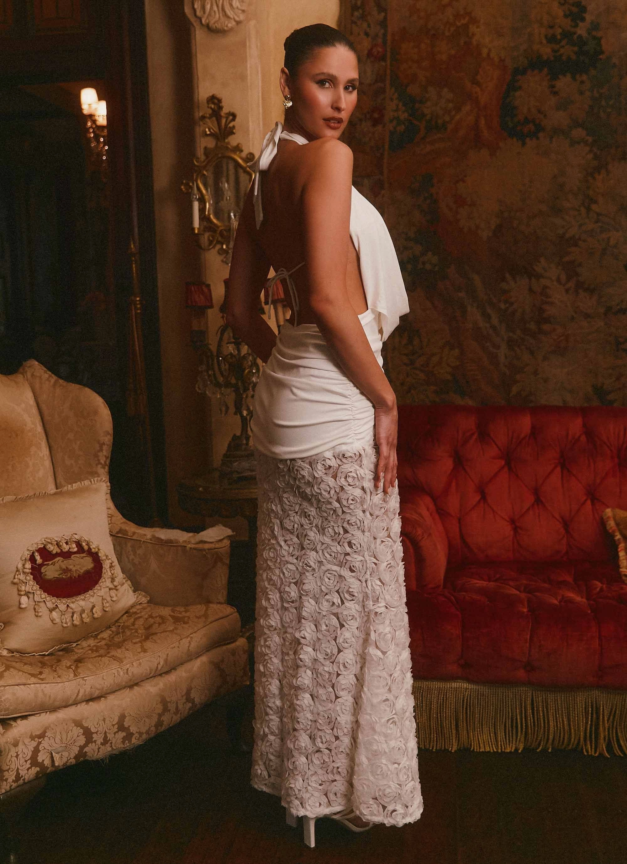 Move Free Kita Textured Maxi Dress - White