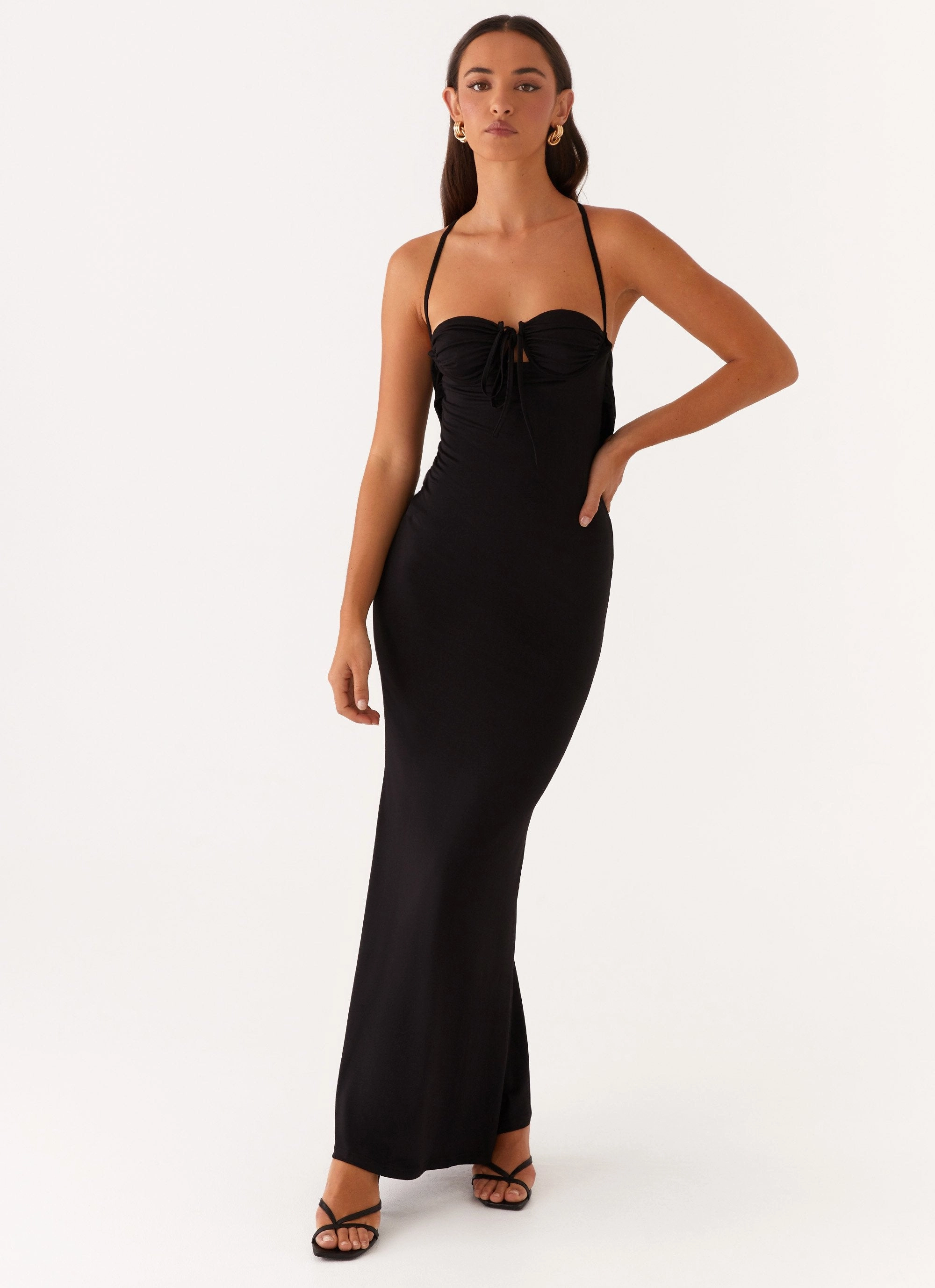 Bombshell Maxi Dress - Black Church Proper