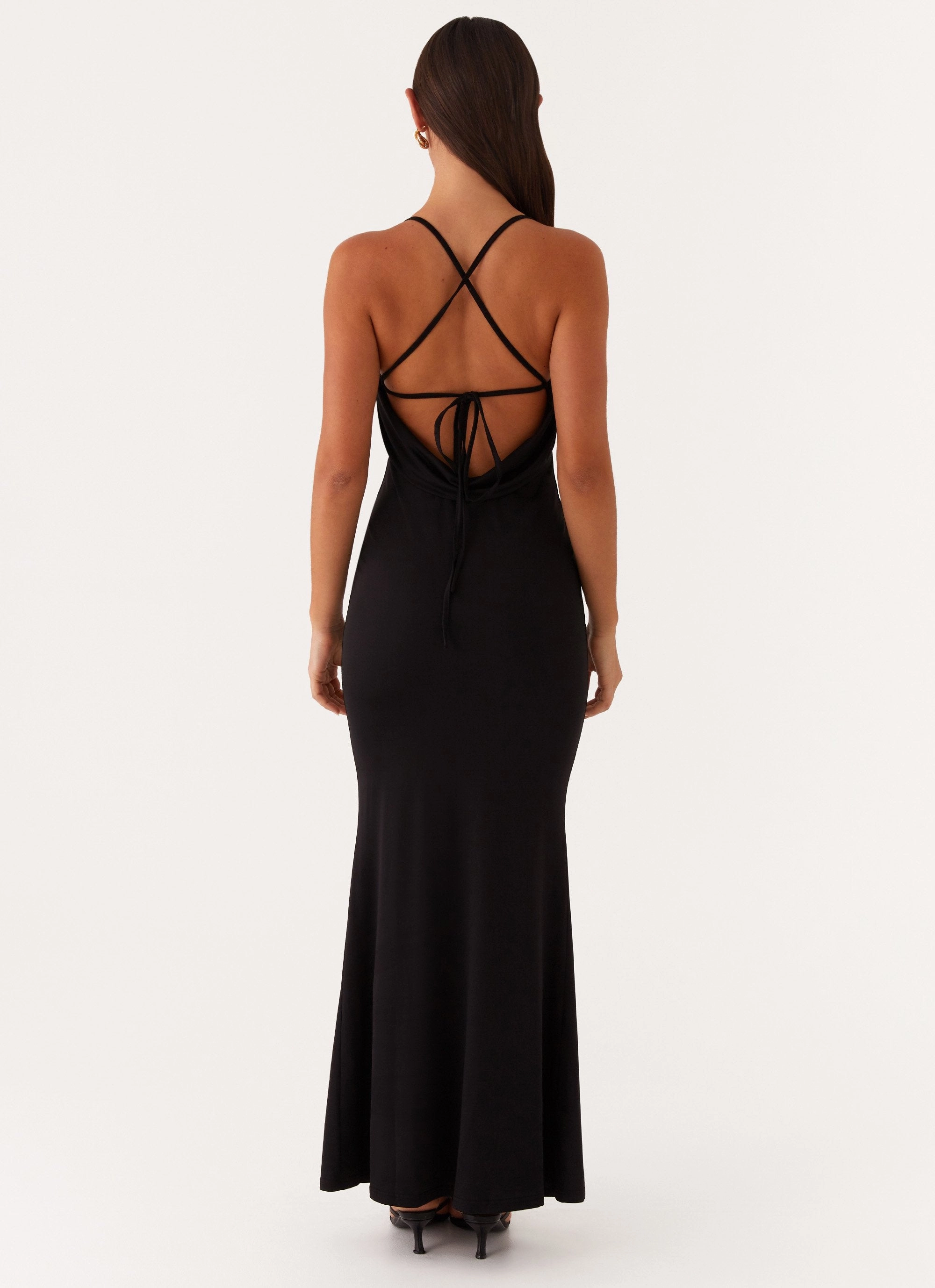 Bombshell Maxi Dress - Black Subtle Mood Romantic Vibes