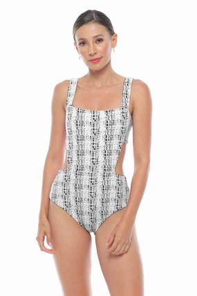 Kriza One Piece Chlorine Resistant Material Beach Apparel