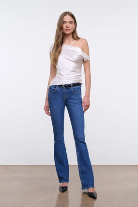 KYLE STRETCH FLARE JEAN | STONE BLUE Chic Silhouette