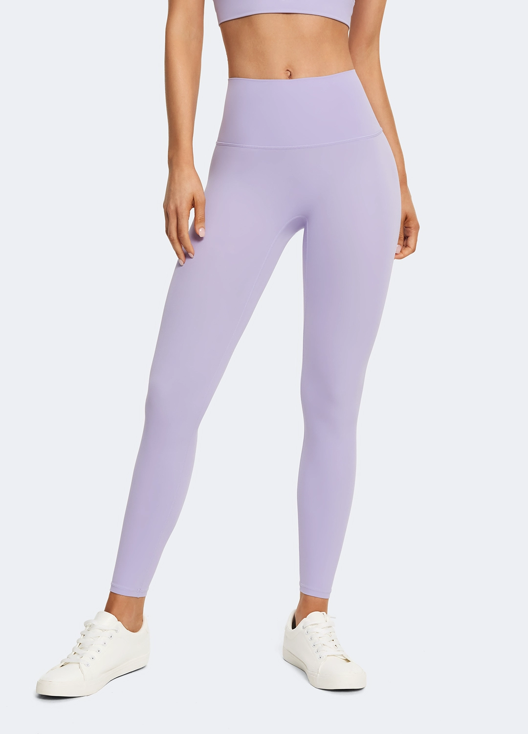 Lavender ? Leggings Home Lounge Fade Resistant Minimalist Style Summer Wear