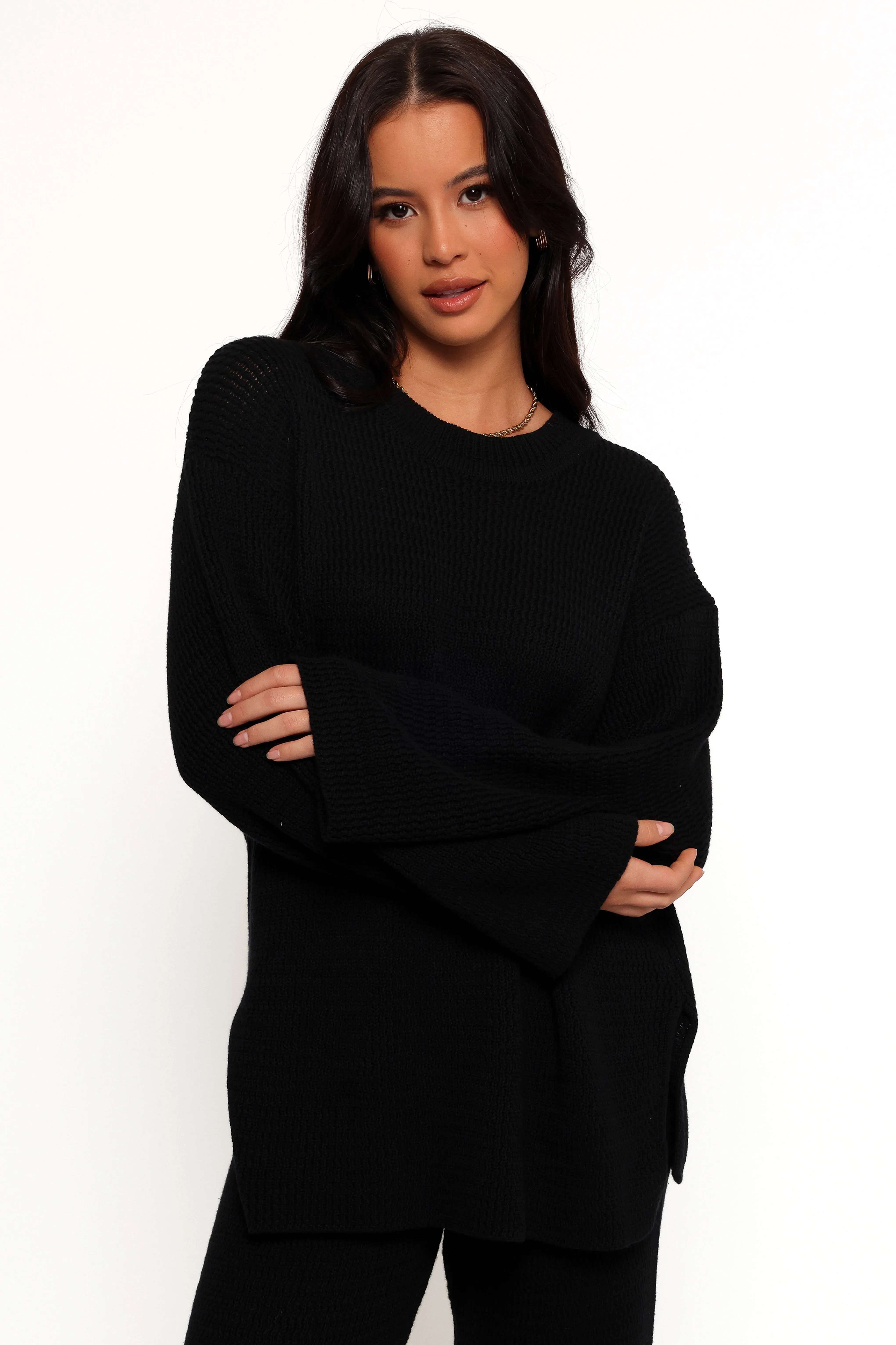 McKinley Sweater - Black Quick drying material Stain Release Coating