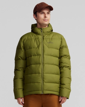 Men's Epiq Hooded Down Jacket v2 - Dark Fern FoldableStorageCapability Layer Friendly Shape