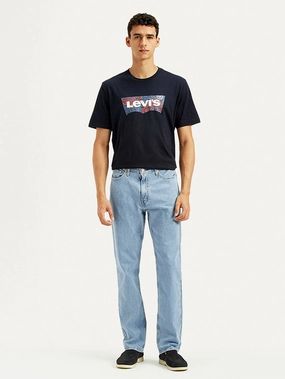 Men's 541 Light Blue Athletic Tapered Fit Mid Rise Jeans Smooth Feel Urban Look