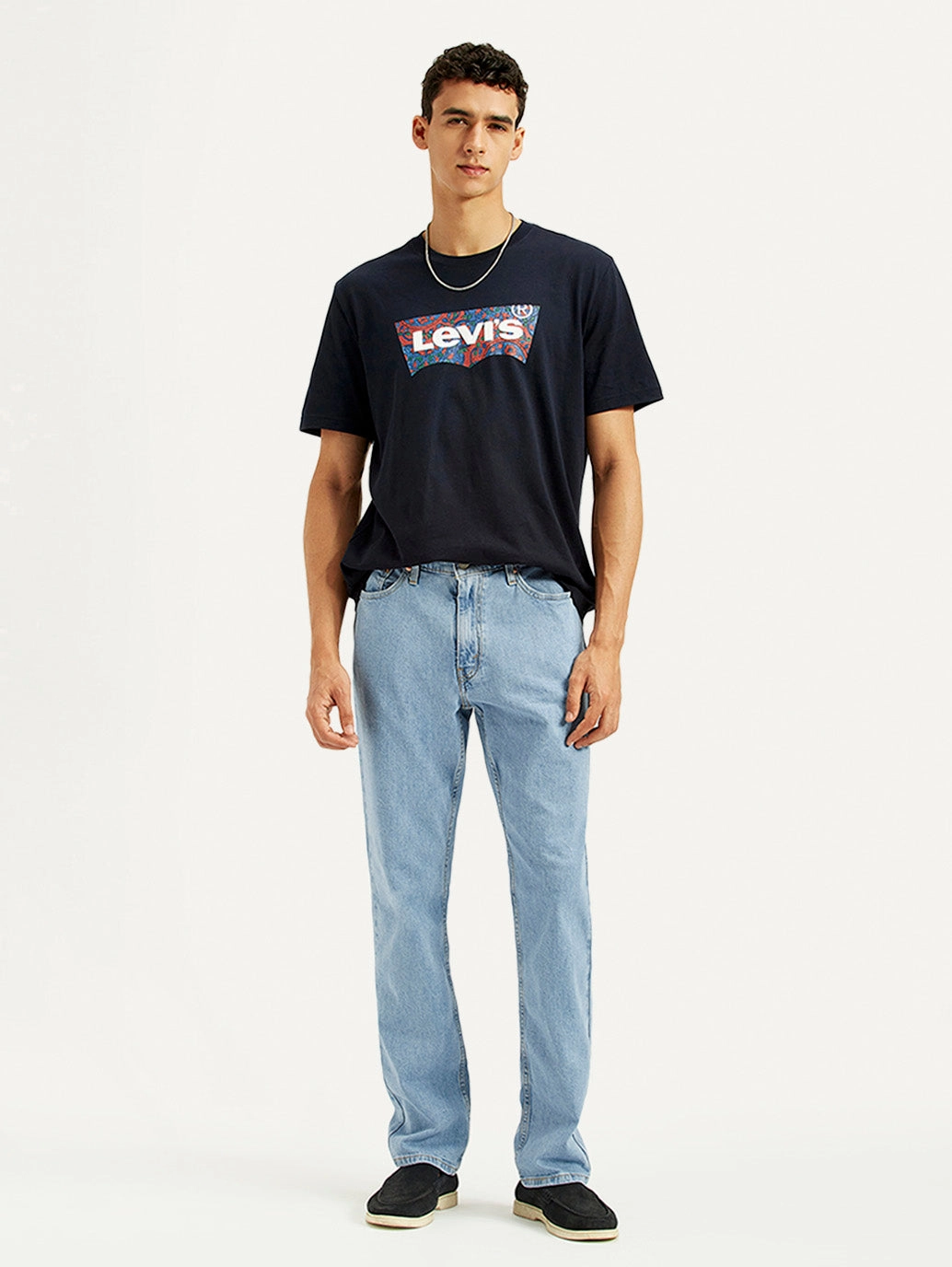 Men's 541 Light Blue Athletic Tapered Fit Mid Rise Jeans Street Fashion Casual Winter Warmth Unisex Wear Artist Vibe