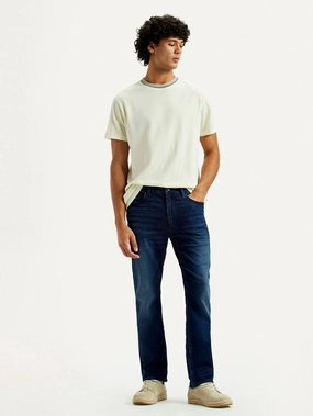 Universal Style Men's Redloop 511 Dark Indigo Slim Fit Mid Rise Jeans