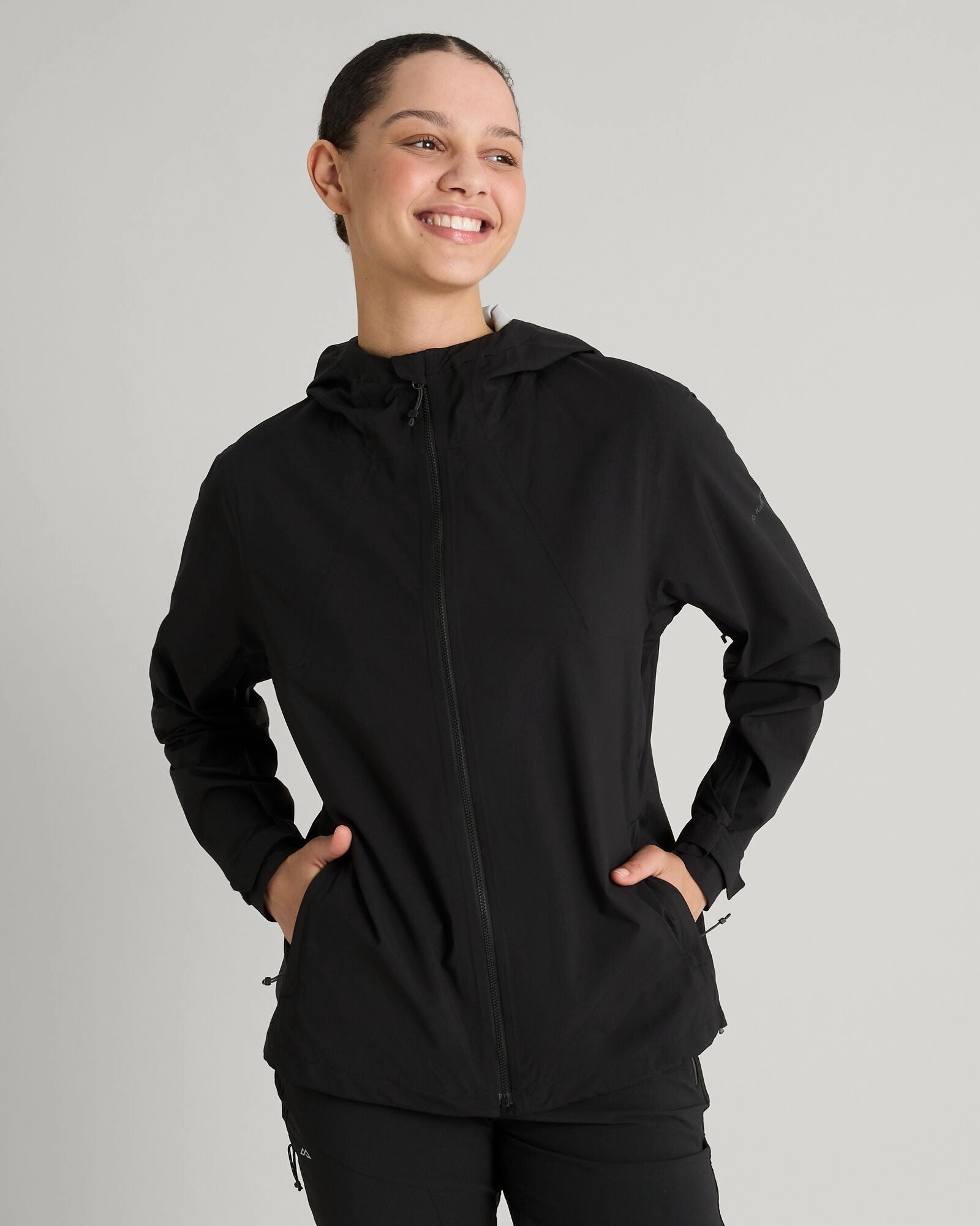 All Weather Performance NonIrritatingLining Women's Trailhead Stretch 2.5-layer Rain Jacket - Black Stingray