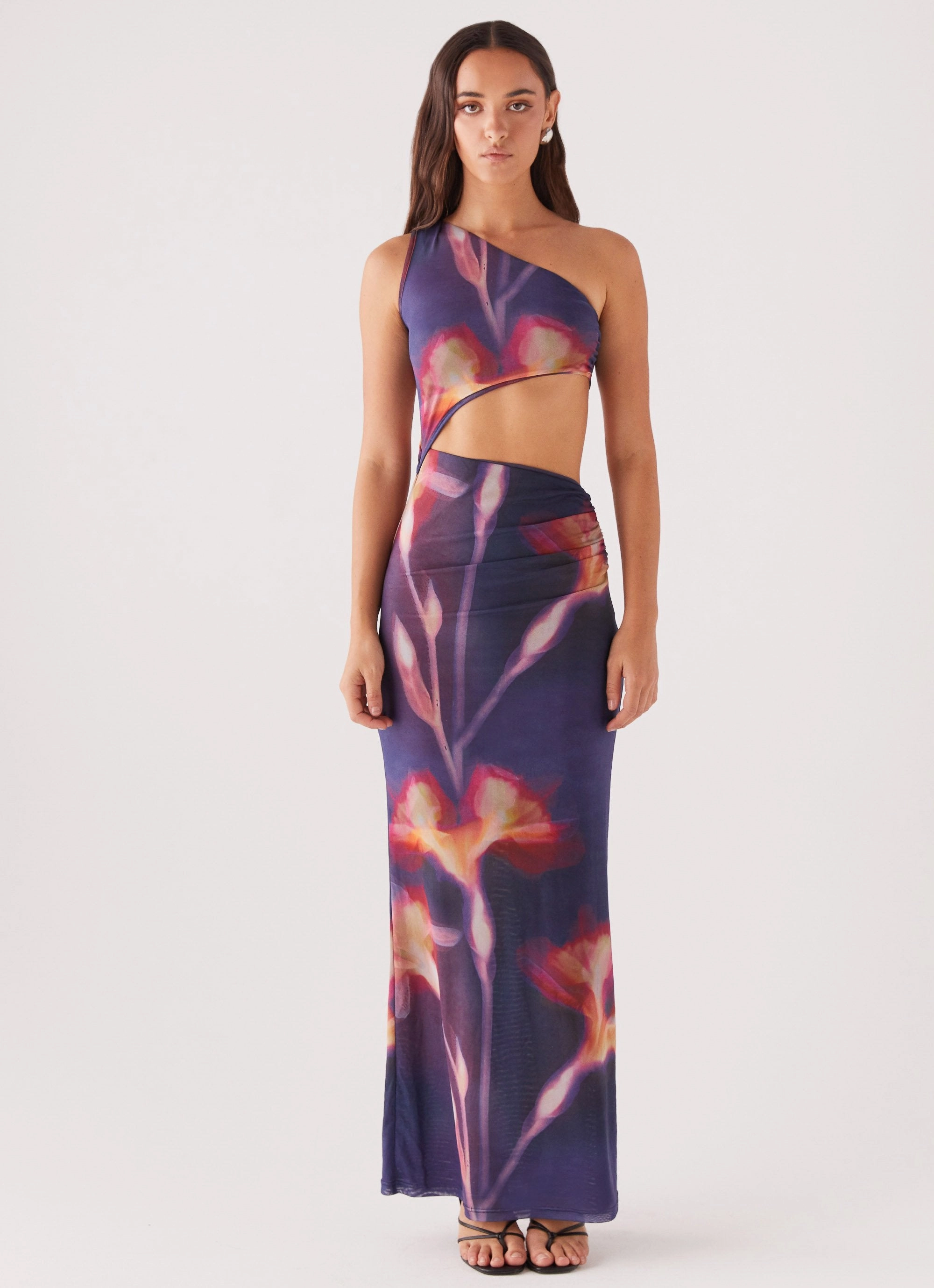 Shadows In The Sun Mesh Maxi Dress - Ember Rose All Wear