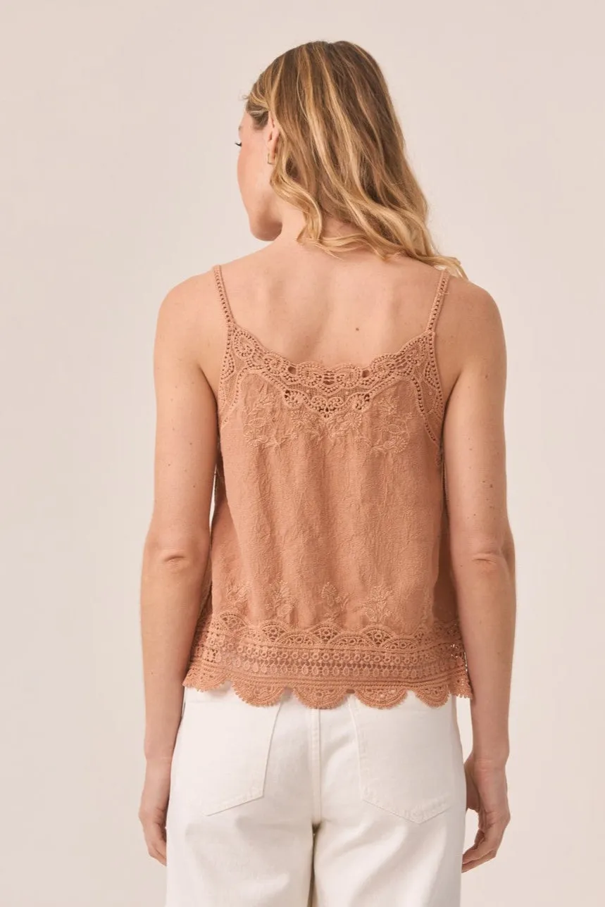 Weekend Ready Timeless Comfort Lingerie Top w/ Matching Lace | Sand Light Fresh