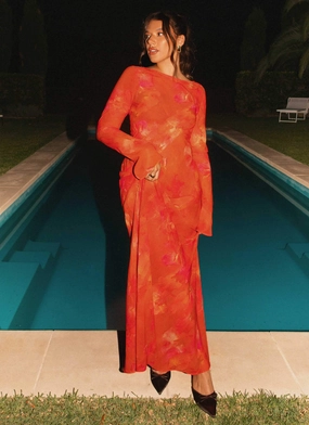 Lorde Maxi Dress - Amber City Style Relaxed Waist Fit