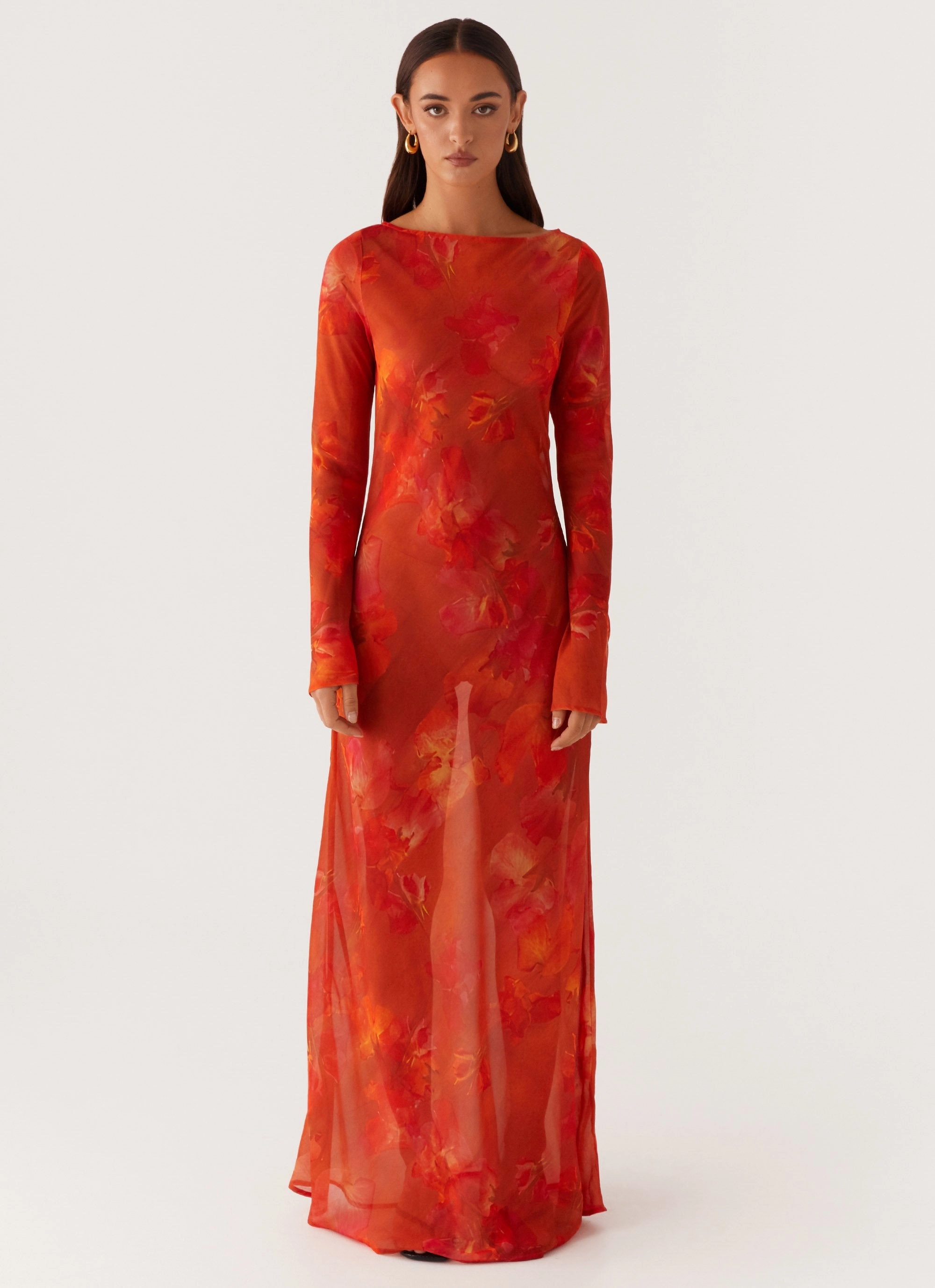 Lorde Maxi Dress - Amber Smocked-Detail Tailored Fit