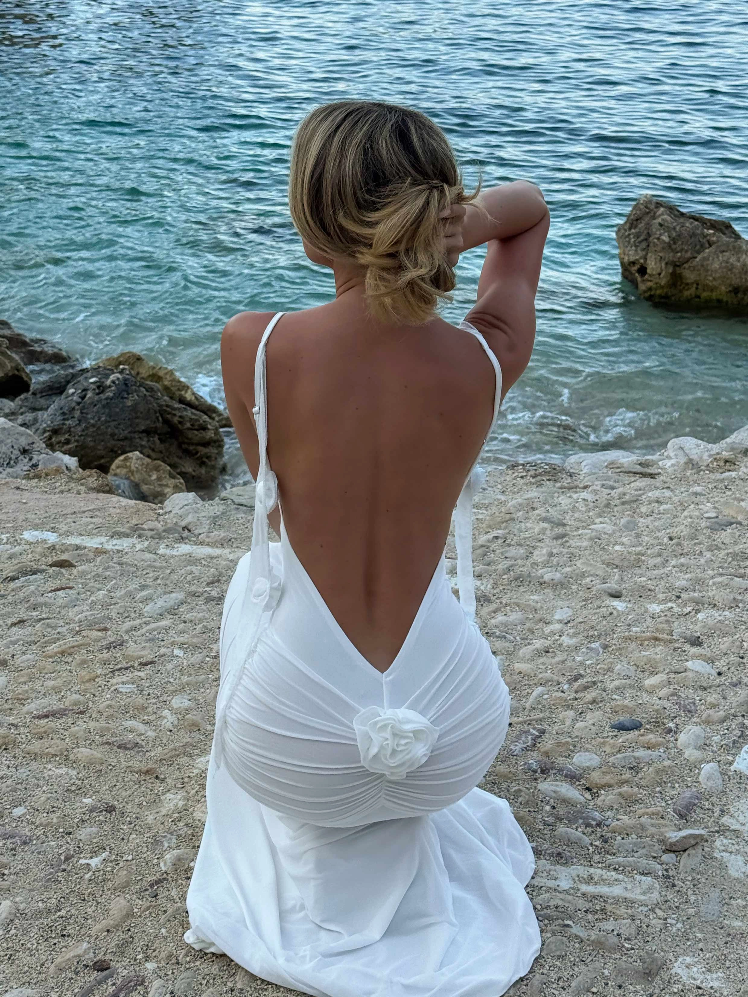 LOUIANNA MAXI DRESS BRIGHT WHITE All Look Cozy Balance