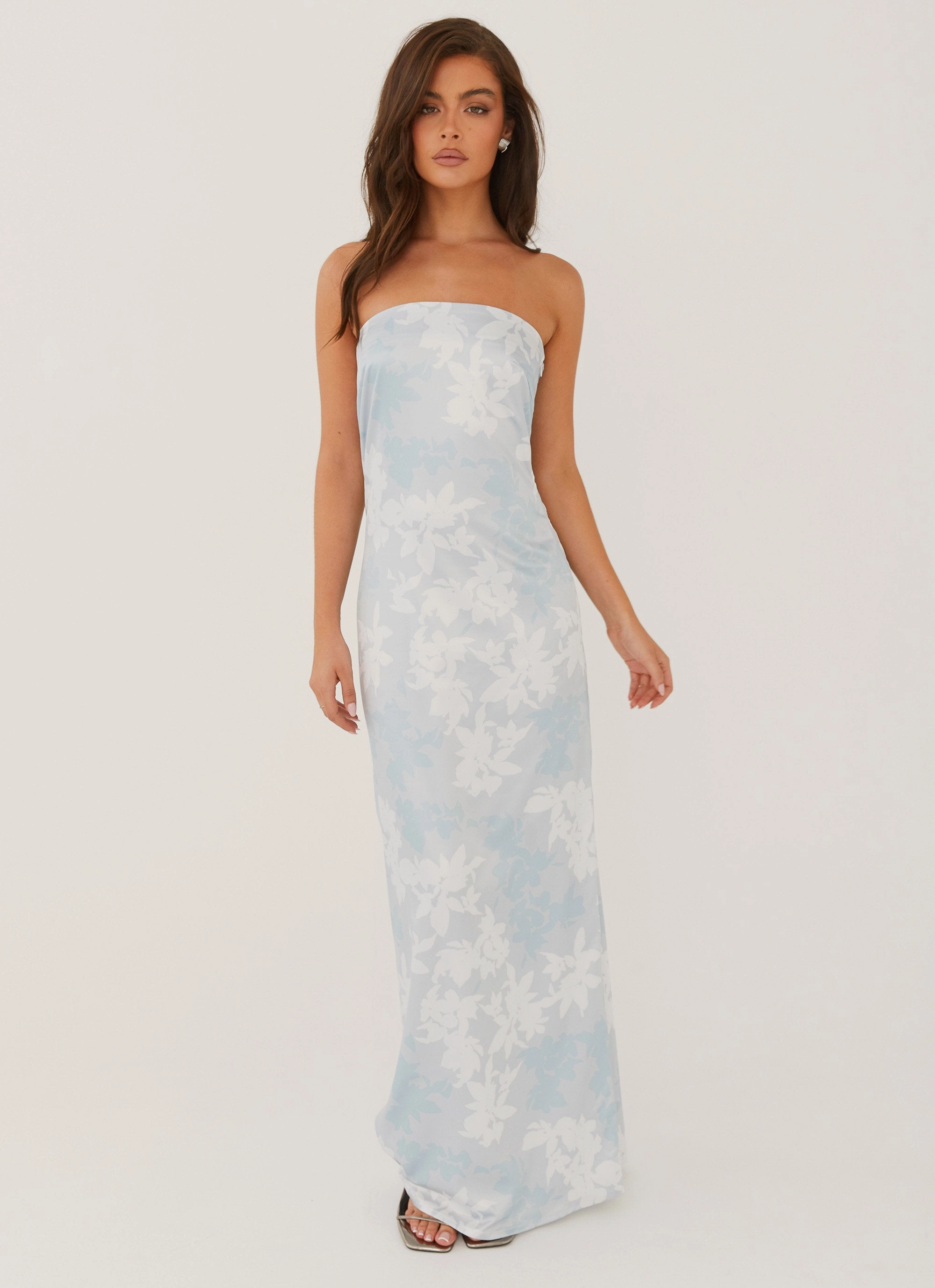 Love Me More Maxi Dress - Blue Blossom Youthful Feel Comfy and Relaxed