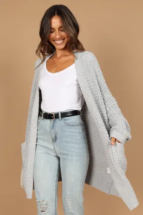 Eco Conscious Production Skin Friendly Stitch Leyonie Cardigan - Grey