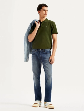 Secure Closure System Daily Wear Nature Lover Men's 511 Dark Blue Slim Fit Mid Rise Jeans