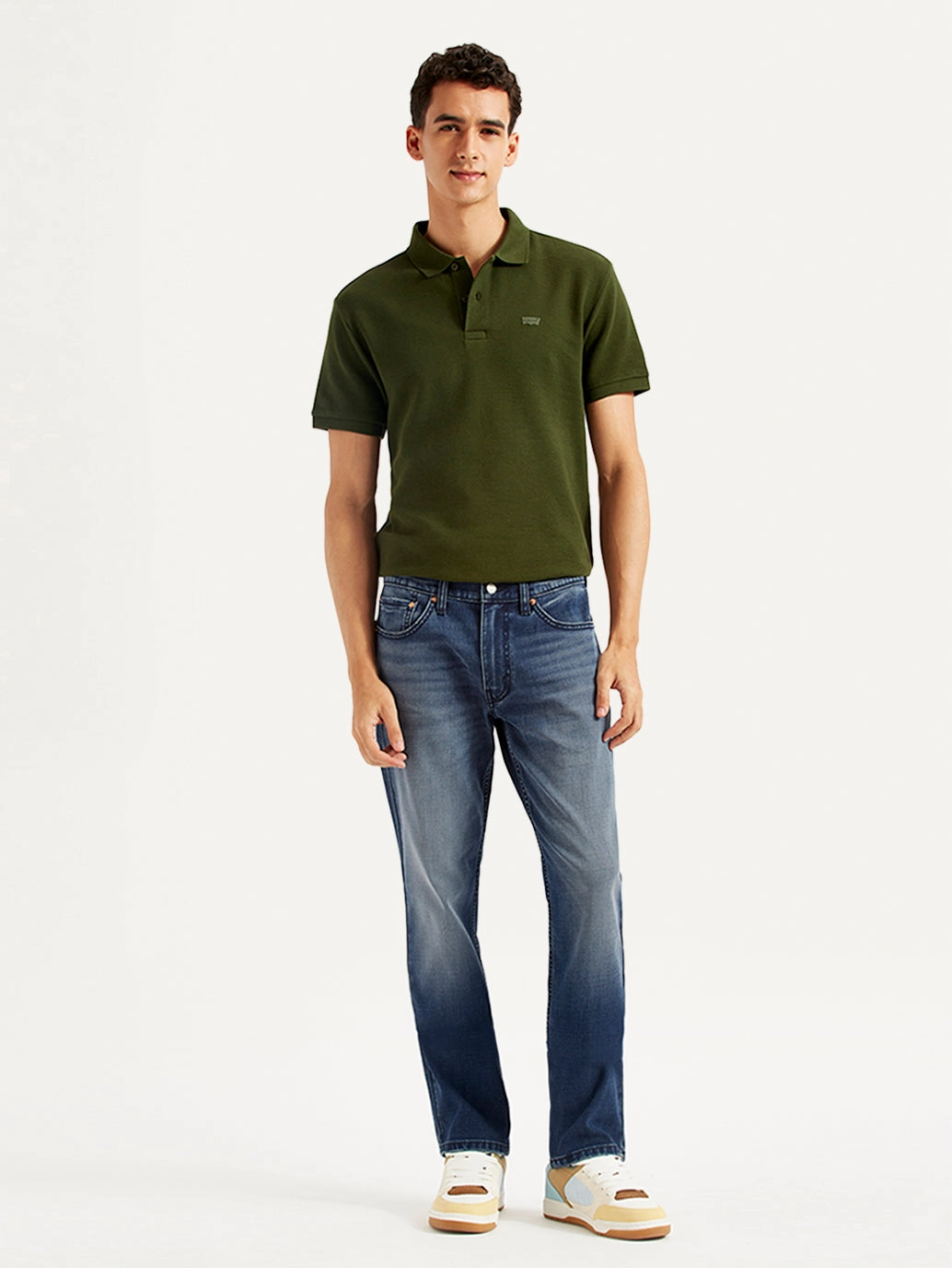 Men's 511 Dark Blue Slim Fit Mid Rise Jeans Casual Classic Winter Warmth Outdoor Adventure