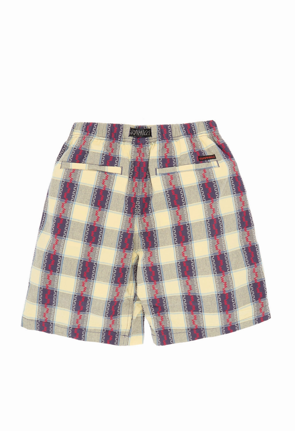 Rubberized Waistband Gramicci Men's O.G. Tribal Check G Shorts - Tribal Check