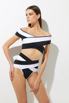 Non slip grip High Elasticity Seamless Lucette Double B&W