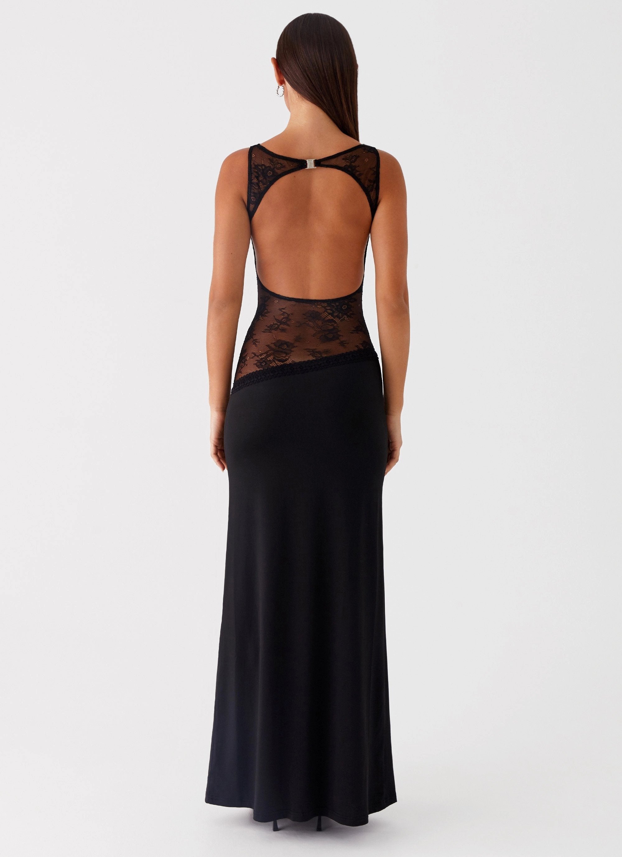 Lucinda Maxi Dress - Black Bold Pattern