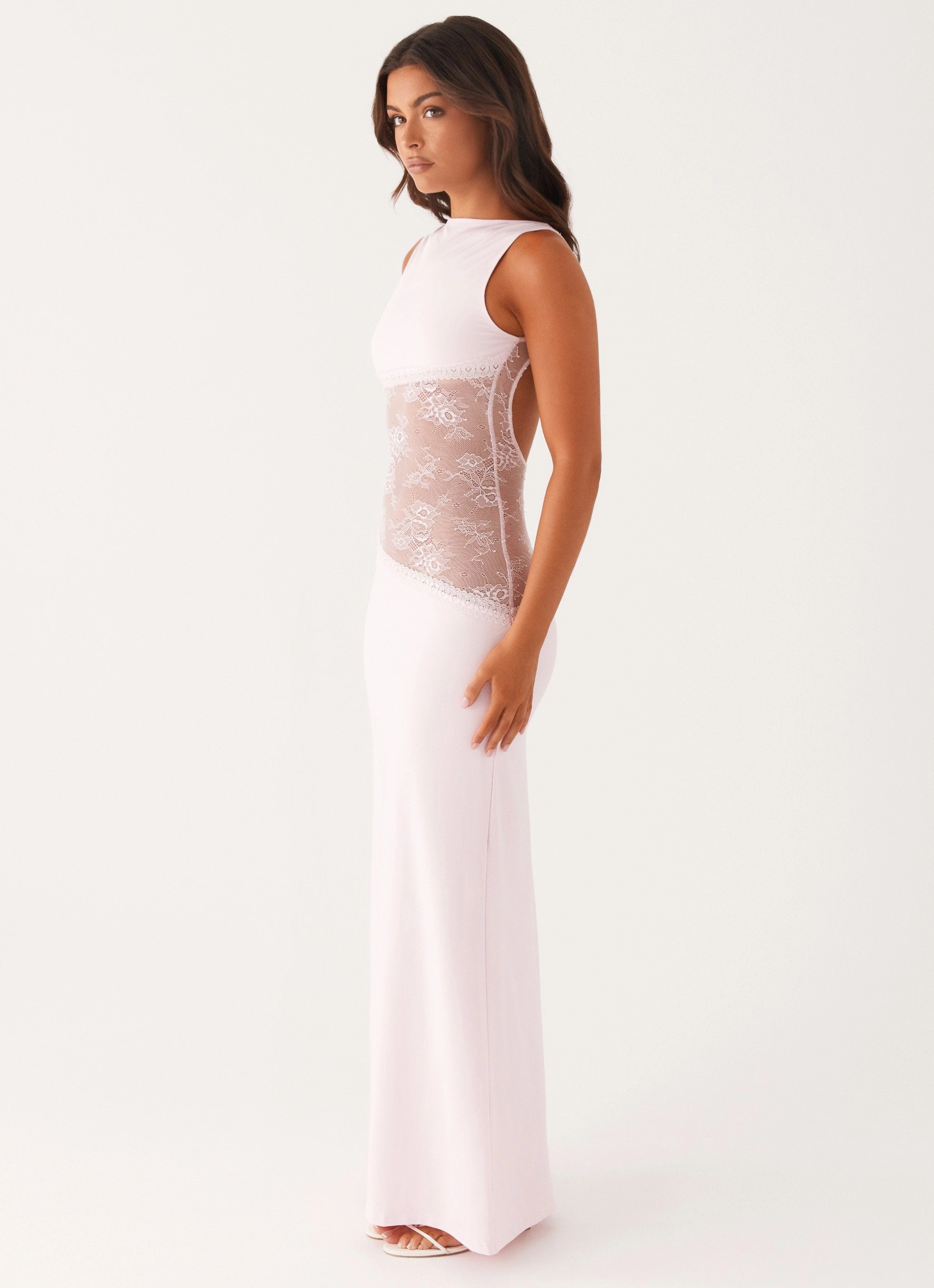 Trendy Fit Embroidered-Sleeve Lucinda Maxi Dress - Pink