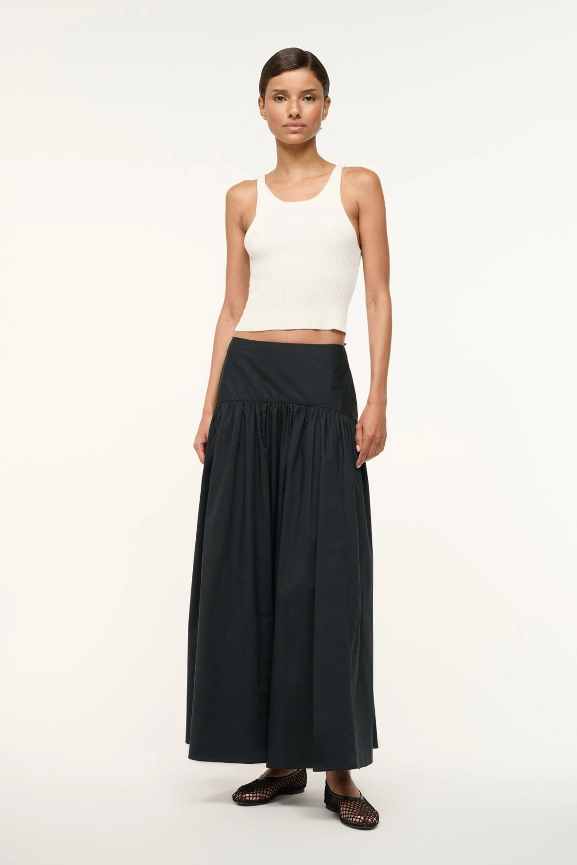 PROCIDA SKIRT | BLACK Simple Outfit Detachable Tie